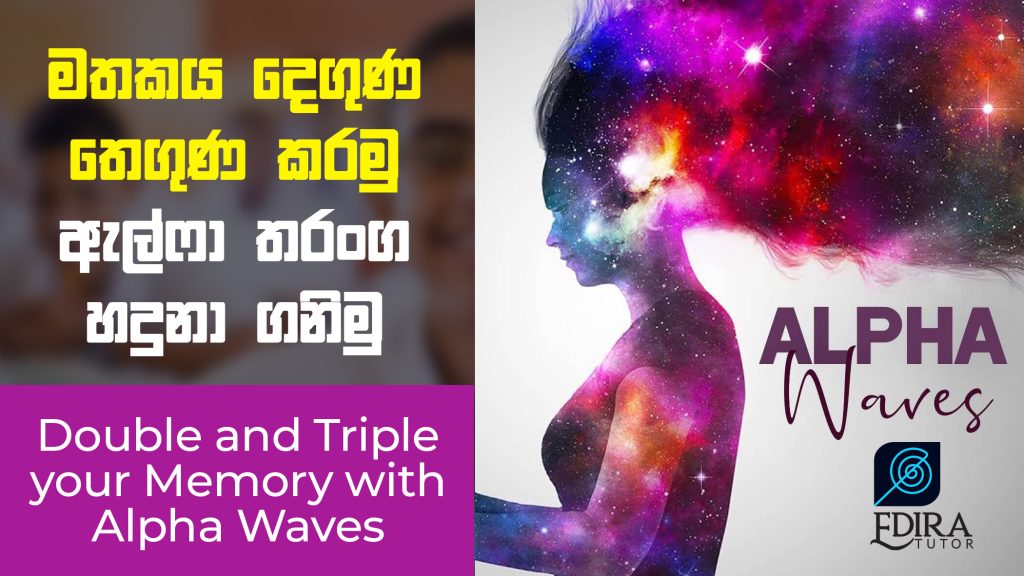 ඇල්ෆා තරංග හදුනා ගනිමු – මතකය දෙගුණ තෙගුණ කරමු | Double and Triple your Memory with Alpha Waves